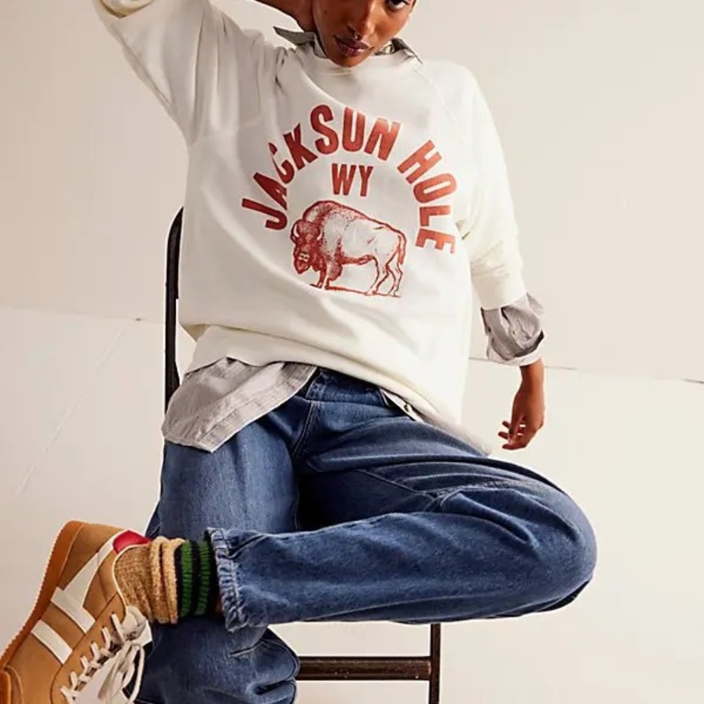 Original Retro Brand White Crew Neck Sweater